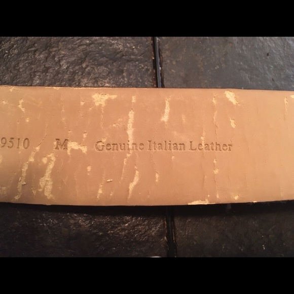 Brown genuine Italian Leather Belt - Picture 10 of 16